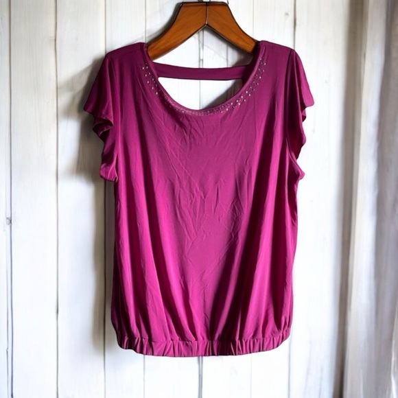 Notations Women’s Size 1X Pink Blouse - Picture 4 of 14